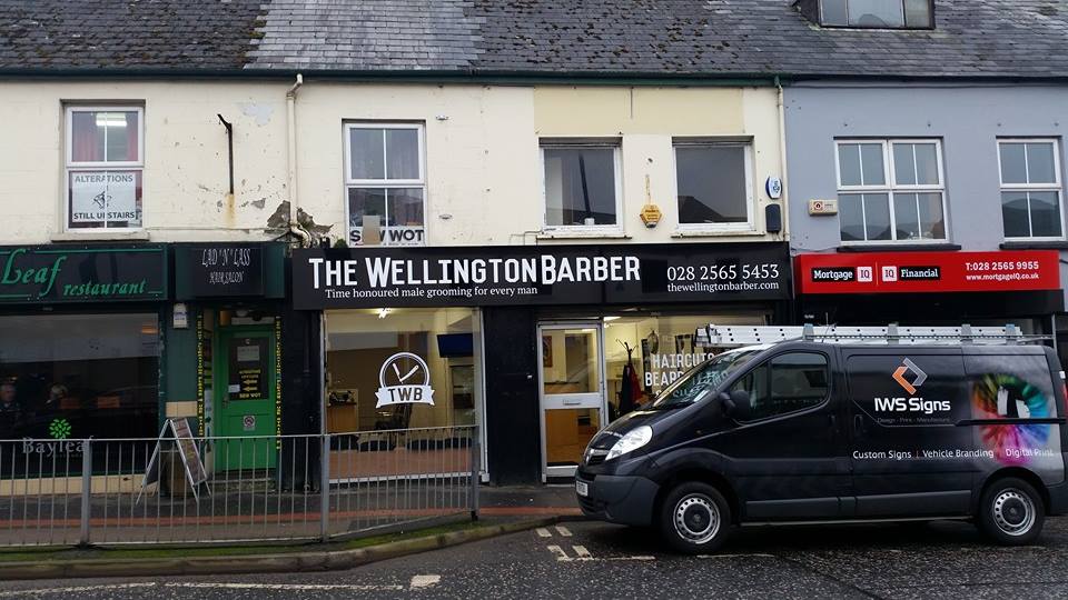 New signage for The Wellington Barber