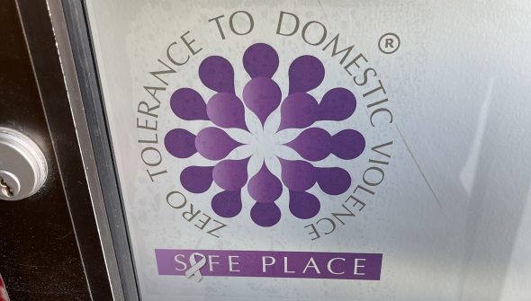 Safe place door sticker